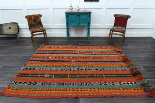 Handmade Vintage Area Rug - Thumbnail