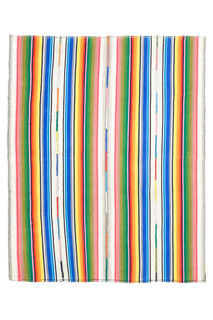 Handmade Vintage Striped Kilim - Thumbnail
