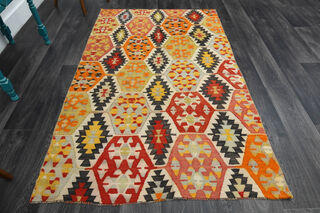 Handmade Vintage Area Rug - Thumbnail