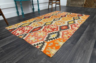 Handmade Vintage Area Rug - Thumbnail