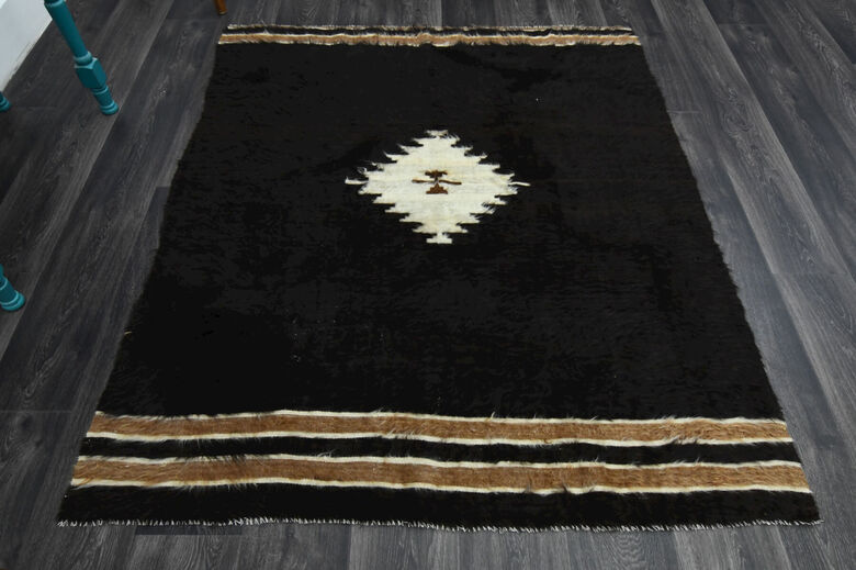 Eye Motif - Handmade Vintage Area Rug