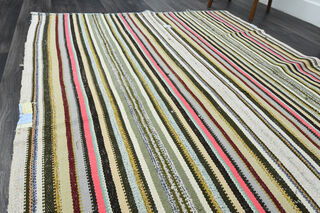 Flatweave Handmade Vintage Area Rug - Thumbnail