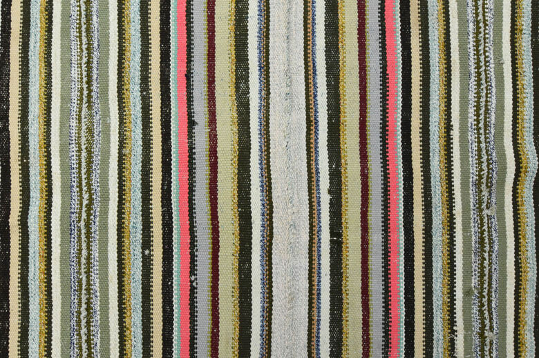 Flatweave Handmade Vintage Area Rug