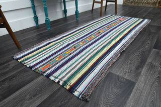 Handmade Vintage Runner Rug - Thumbnail