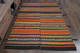 Mongolian Carpet - Handmade Vintage Area Rug - Thumbnail