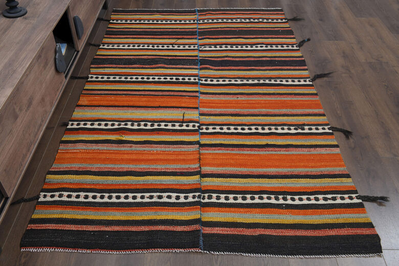 Mongolian Carpet - Handmade Vintage Area Rug