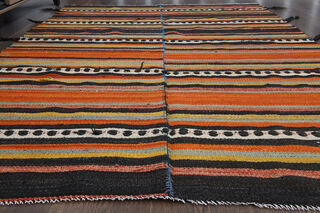 Mongolian Carpet - Handmade Vintage Area Rug - Thumbnail