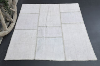 Patchwork Handmade Vintage Area Rug - Thumbnail