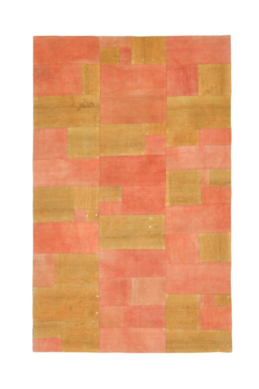 Mustard & Peach - Patchwork Handmade Vintage Area Rug