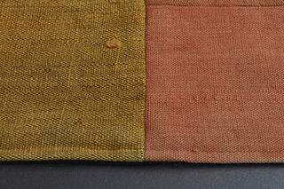 Mustard & Peach - Patchwork Handmade Vintage Area Rug - Thumbnail