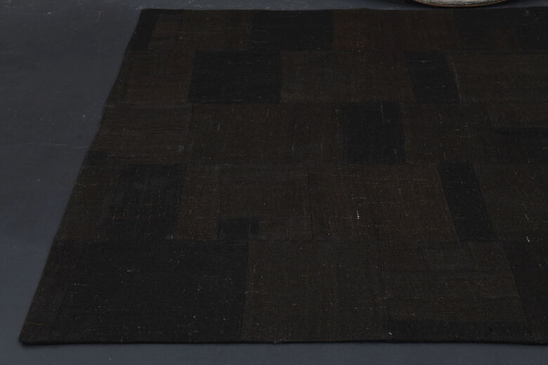 Dark Black - Patchwork Vintage Area Rug