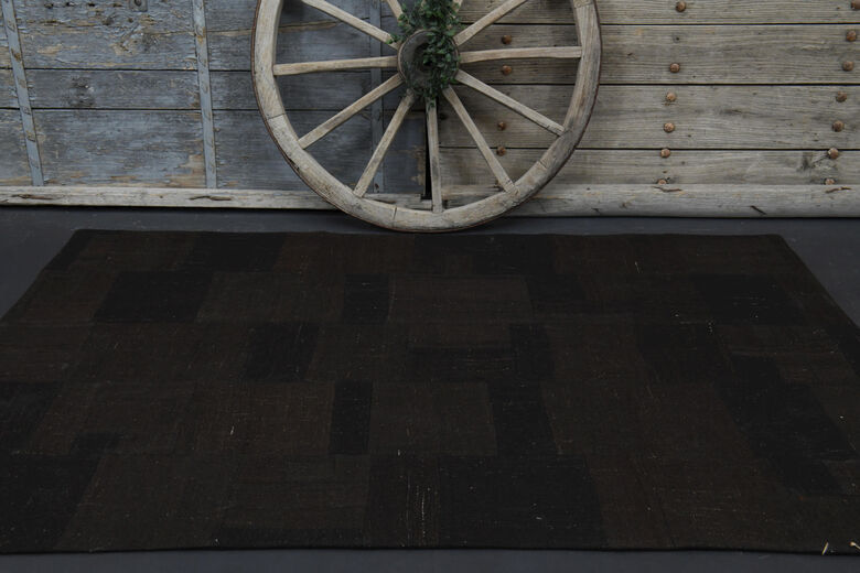 Dark Black - Patchwork Vintage Area Rug