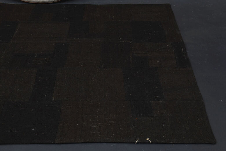 Dark Black - Patchwork Vintage Area Rug