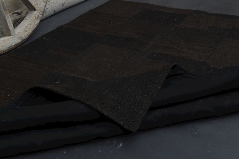 Dark Black - Patchwork Vintage Area Rug