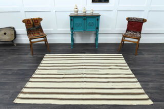 Boho Chic Kilim - Handmade Vintage Area Rug - Thumbnail