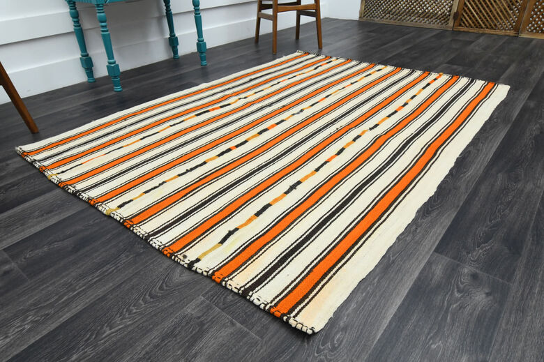 Striped Kilim - Handmade Vintage Area Rug