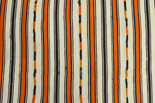 Striped Kilim - Handmade Vintage Area Rug - Thumbnail