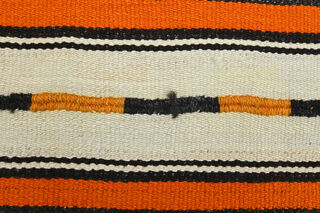 Striped Kilim - Handmade Vintage Area Rug - Thumbnail