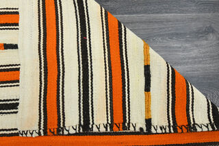 Striped Kilim - Handmade Vintage Area Rug - Thumbnail