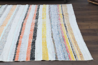 Flatweave Carpet - Handmade Vintage Area Rug - Thumbnail