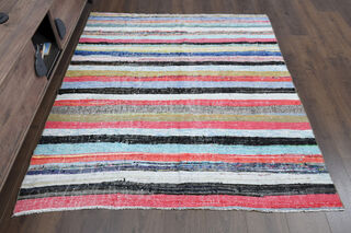 Handmade Vintage Area Rug - Thumbnail