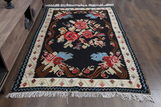 Handmade Vintage Oushak Area Rug - Thumbnail