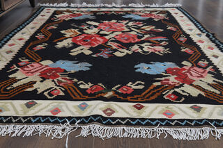 Handmade Vintage Oushak Area Rug - Thumbnail