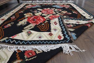 Handmade Vintage Oushak Area Rug - Thumbnail