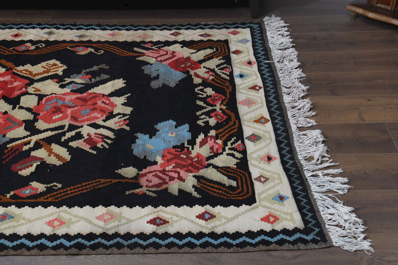 Handmade Vintage Oushak Area Rug