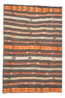 Handmade Vintage Kilim Area Rug - Thumbnail