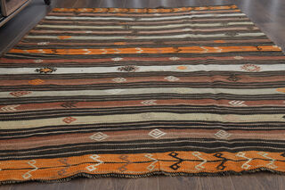 Handmade Vintage Kilim Area Rug - Thumbnail