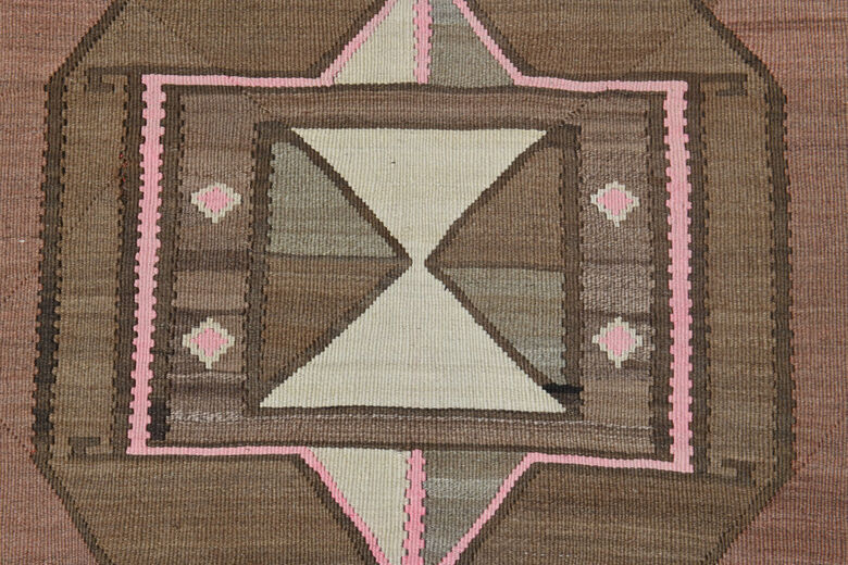 Handmade Vintage Square Area Rug 4x4