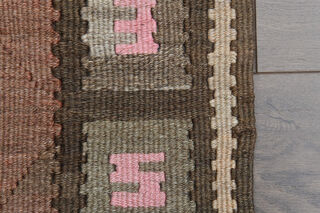 Handmade Vintage Square Area Rug 4x4 - Thumbnail