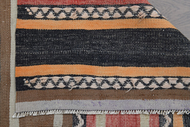 Handmade Vintage Kilim Area Rug