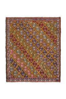 Handmade Vintage Area Rug - Thumbnail