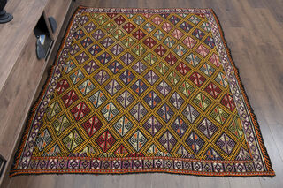 Handmade Vintage Area Rug - Thumbnail