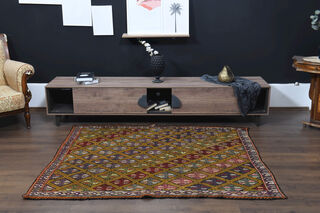 Handmade Vintage Area Rug - Thumbnail