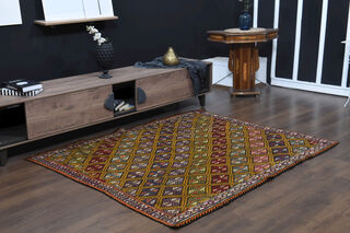 Handmade Vintage Area Rug - Thumbnail