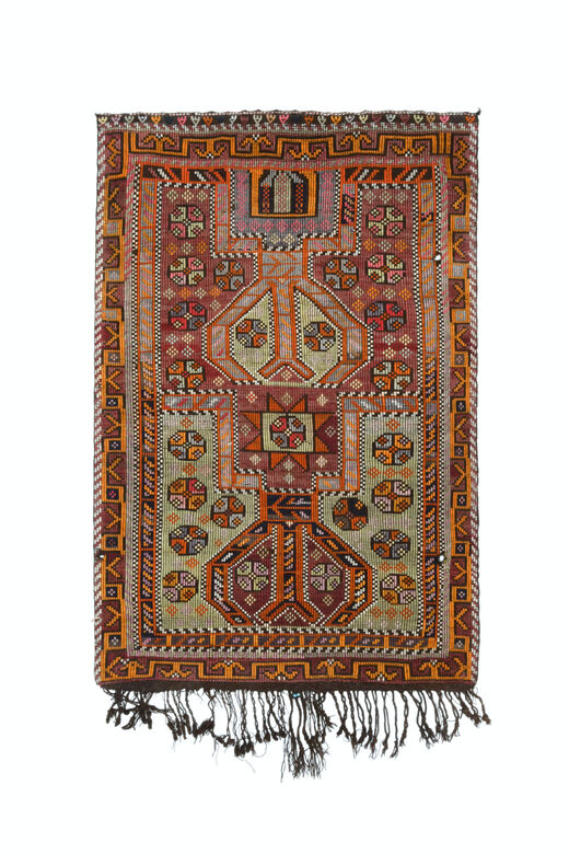 Unique Tasseled Oushak Carpet - Handmade Vintage Rug