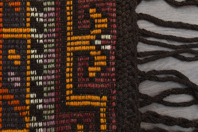 Unique Tasseled Oushak Carpet - Handmade Vintage Rug