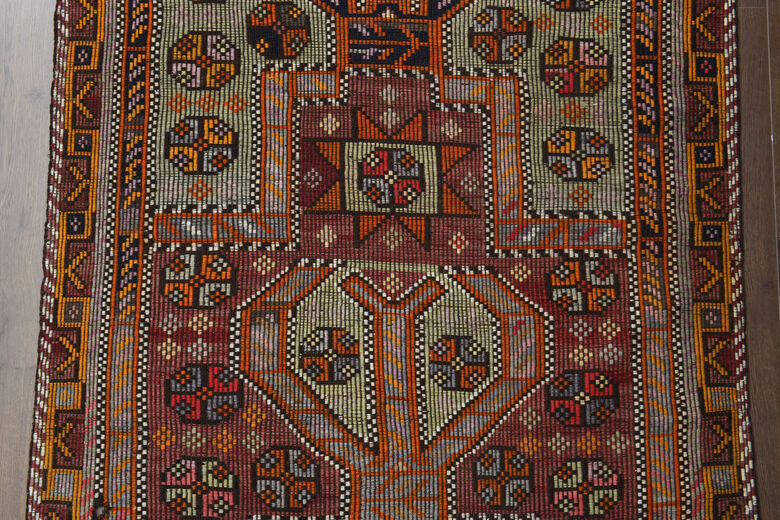 Unique Tasseled Oushak Carpet - Handmade Vintage Rug