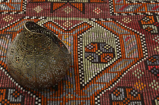 Unique Tasseled Oushak Carpet - Handmade Vintage Rug - Thumbnail