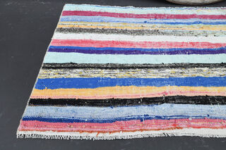 Handmade Vintage Accent Throw Rug - Thumbnail