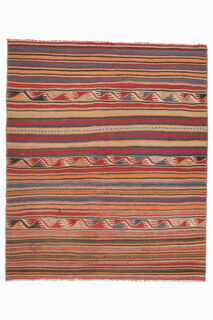 Handmade Vintage Kilim Rug - Thumbnail