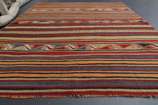 Handmade Vintage Kilim Rug - Thumbnail