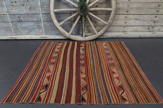 Handmade Vintage Kilim Rug - Thumbnail