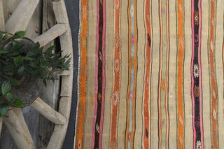 Handmade Vintage Area Kilim Rug - Thumbnail