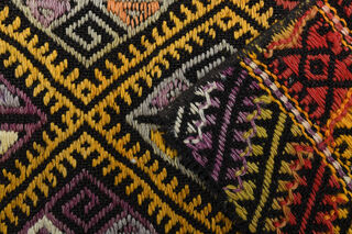 Handmade Vintage Area Kilim Rug - Thumbnail