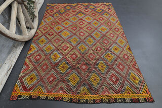 Handmade Vintage Area Rug - Thumbnail