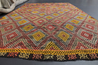 Handmade Vintage Area Rug - Thumbnail